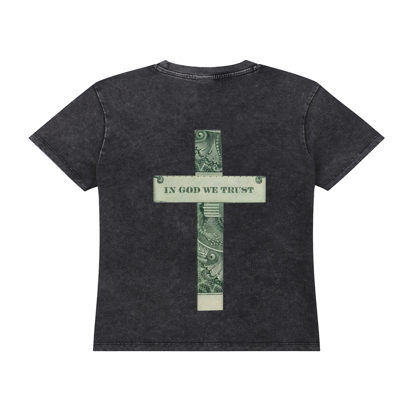 Womens Vintage Wash Drop Shoulder "WELL OFF" T-shirt