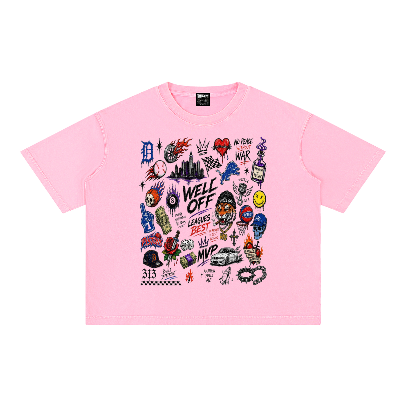 Mineral Wash Boxy Cotton T-Shirt