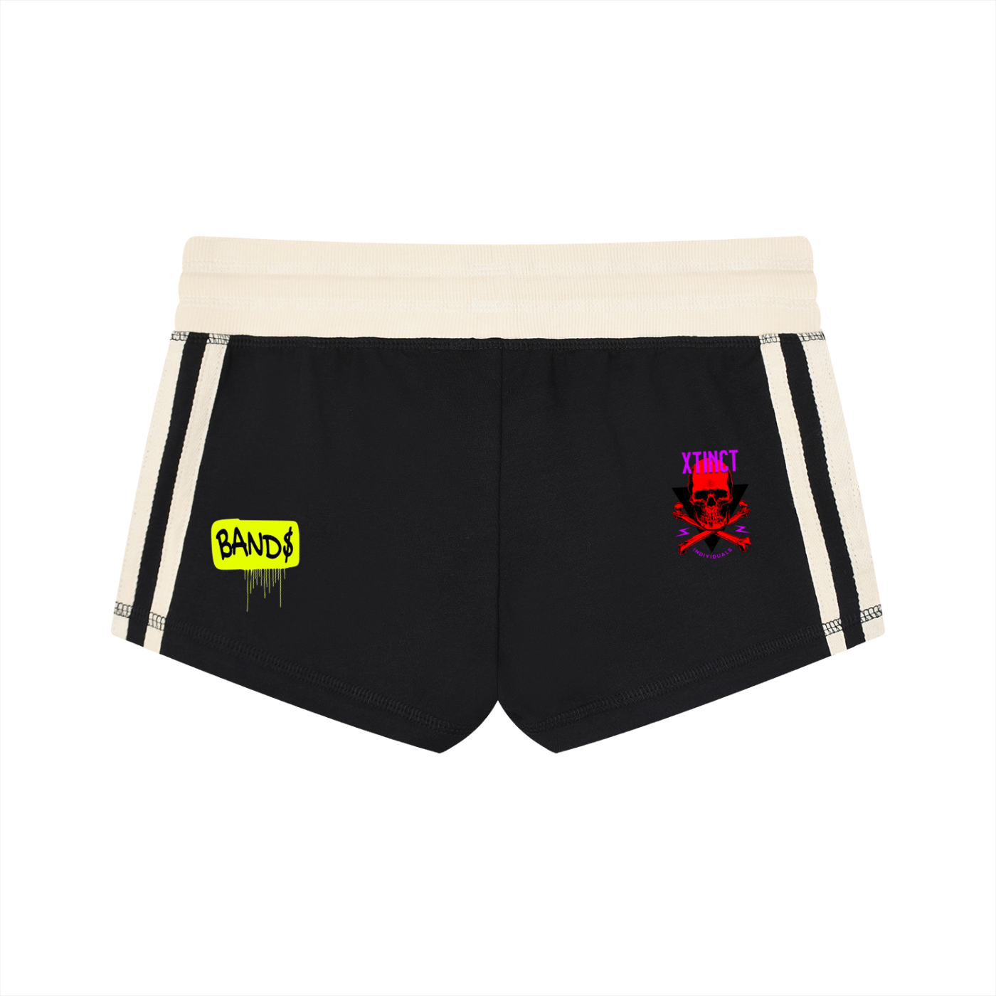 Women's Contrast Stripe Track "WELL OFF Collab" Shorts