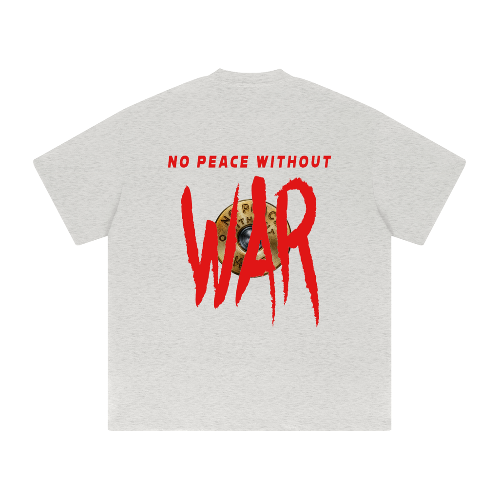 Heavyweight Drop Shoulder "WELL OFF-NO PEACE WITHOUT WAR " Collab T-Shirt