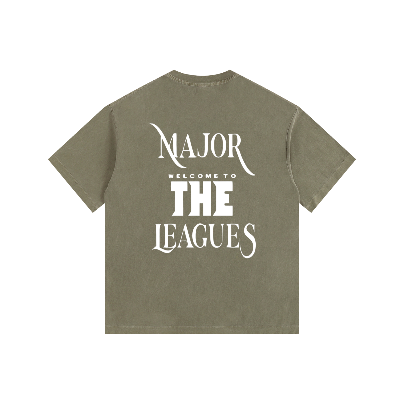 Vintage Washed Oversized Cotton "WELL OFF" T-Shirt