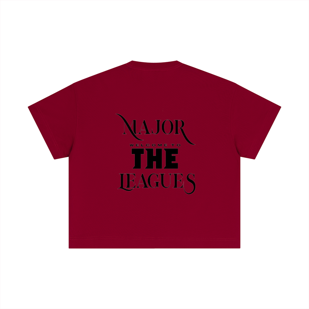 Essential Cotton Boxy "WELL OFF "T-Shirt