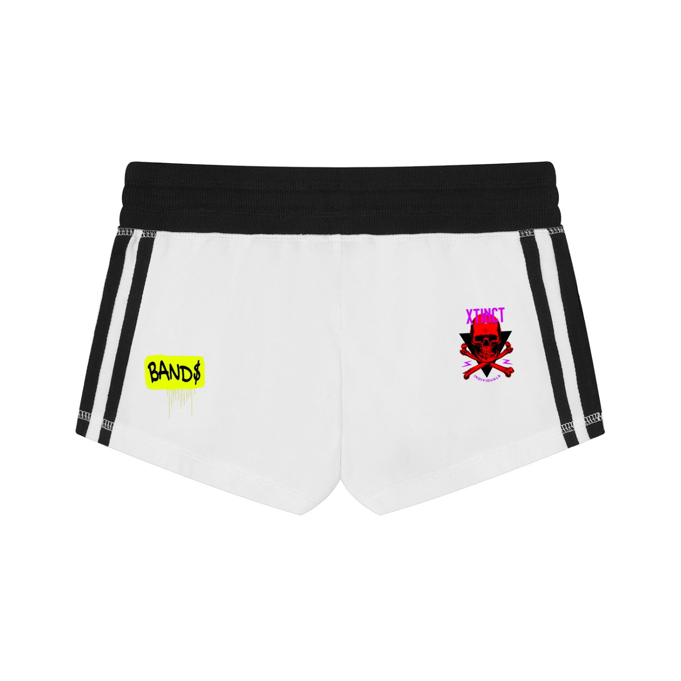 Women's Contrast Stripe Track "WELL OFF Collab" Shorts