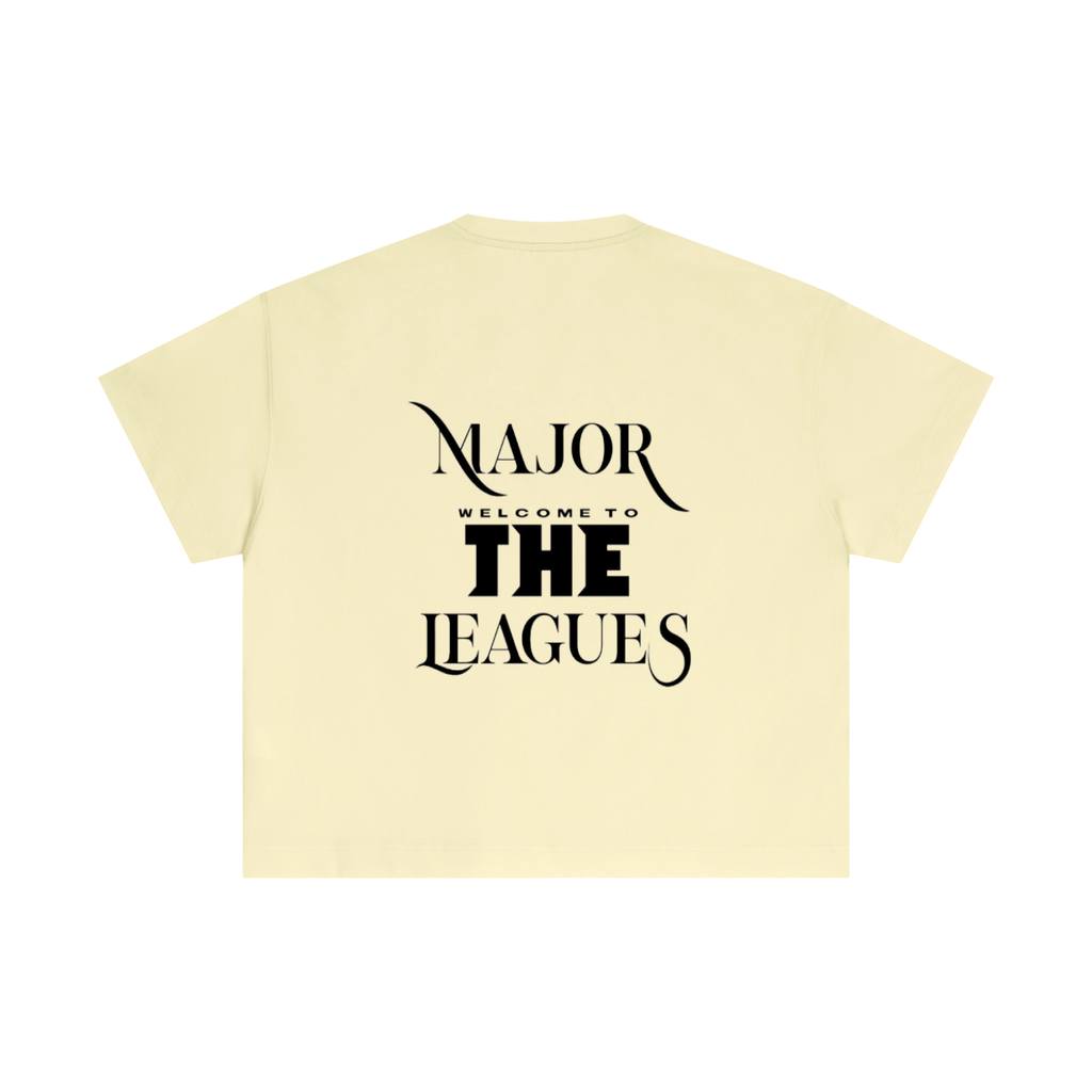 Essential Cotton Boxy "WELL OFF "T-Shirt