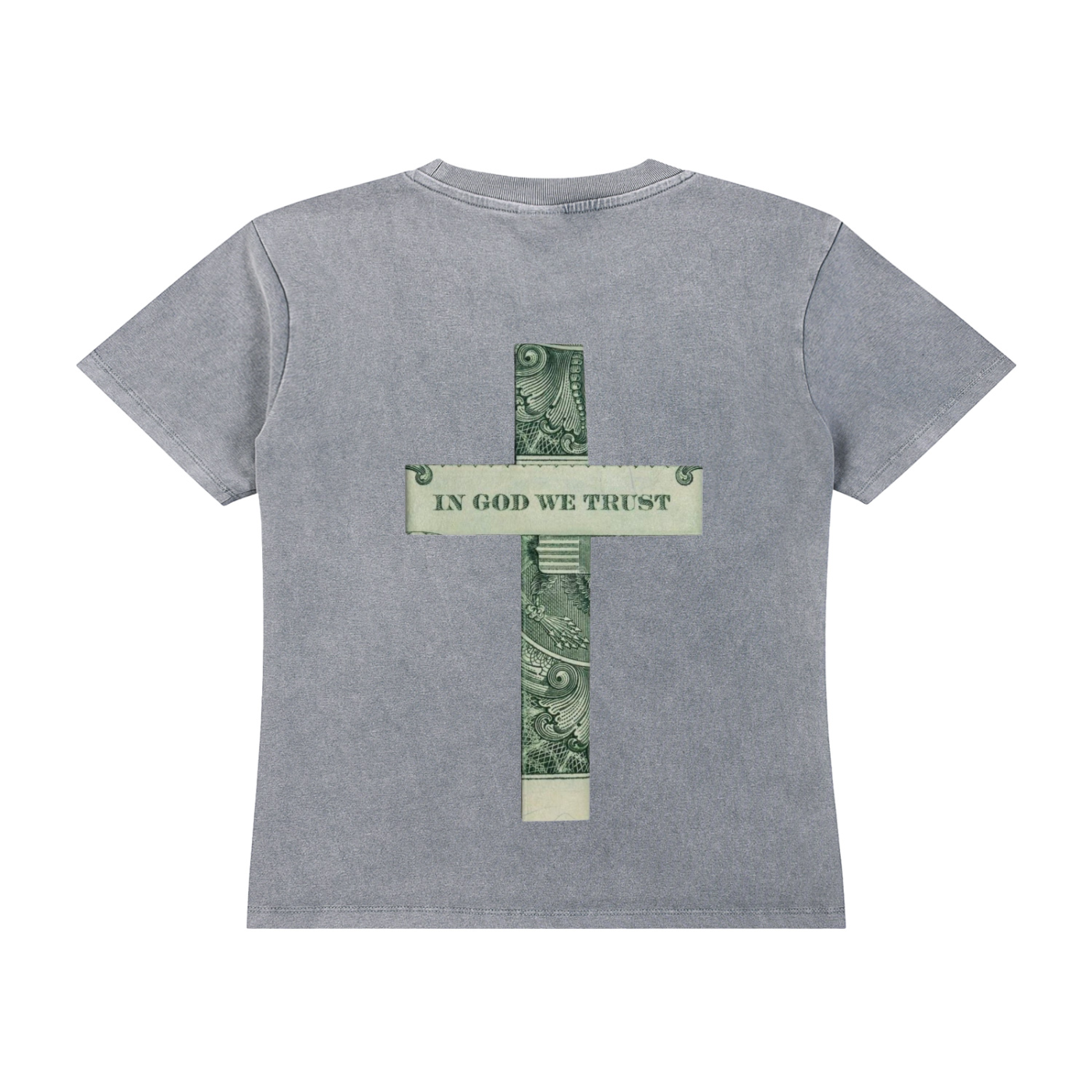 Womens Vintage Wash Drop Shoulder "WELL OFF" T-shirt