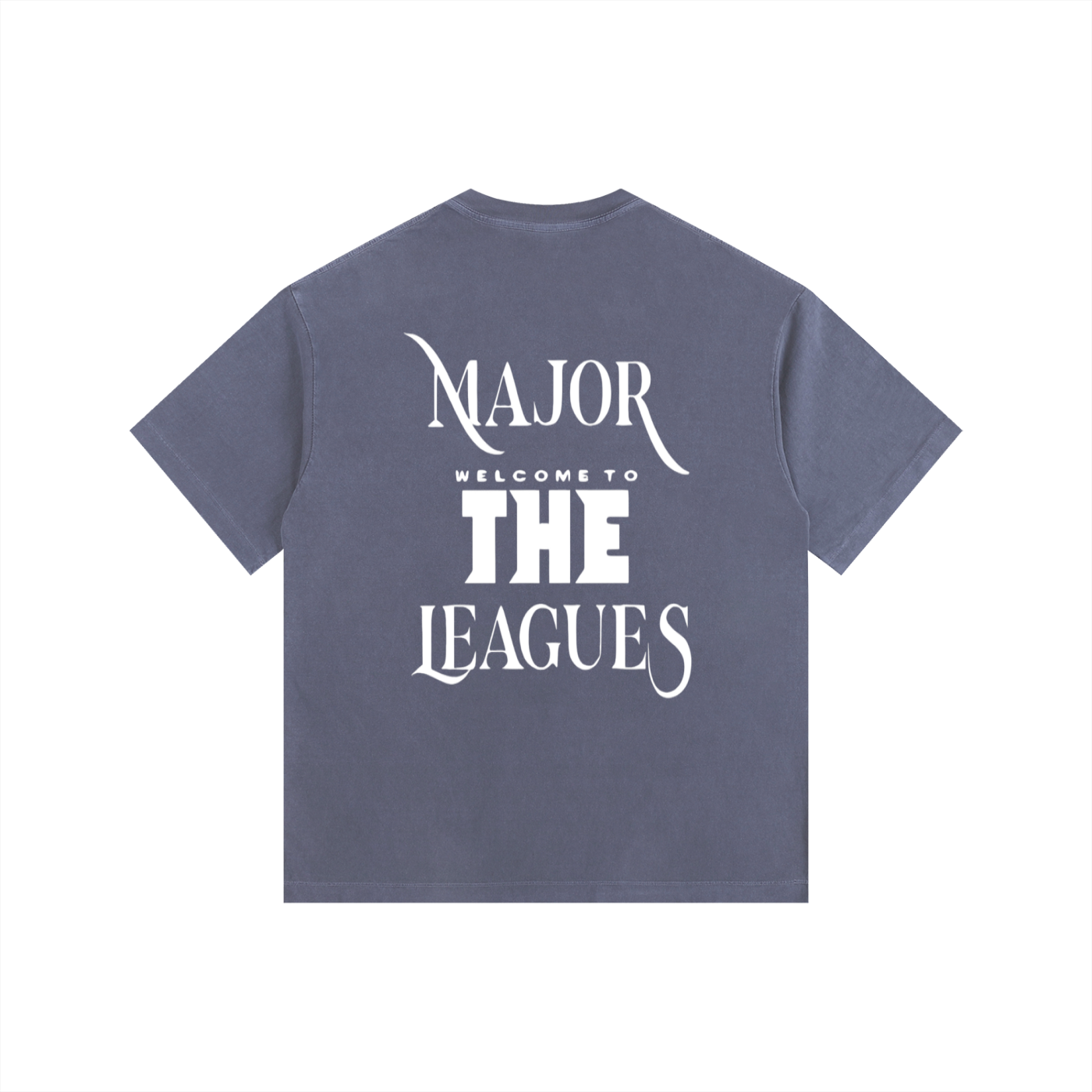 Vintage Washed Oversized Cotton "WELL OFF" T-Shirt