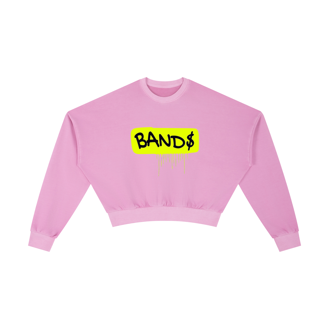 Womens Vintage "WELL OFF" Washed Cropped Sweatshirt