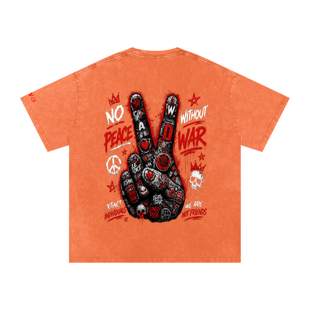 Snow Washed Oversized Cotton T-Shirt