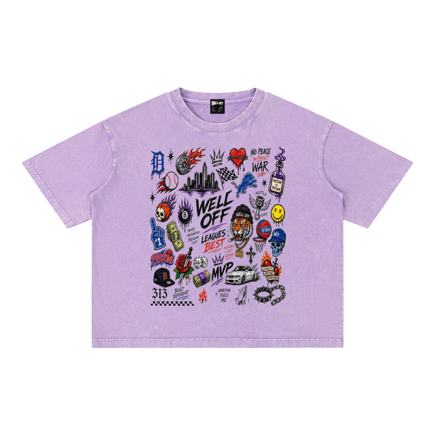 Mineral Wash Boxy Cotton T-Shirt