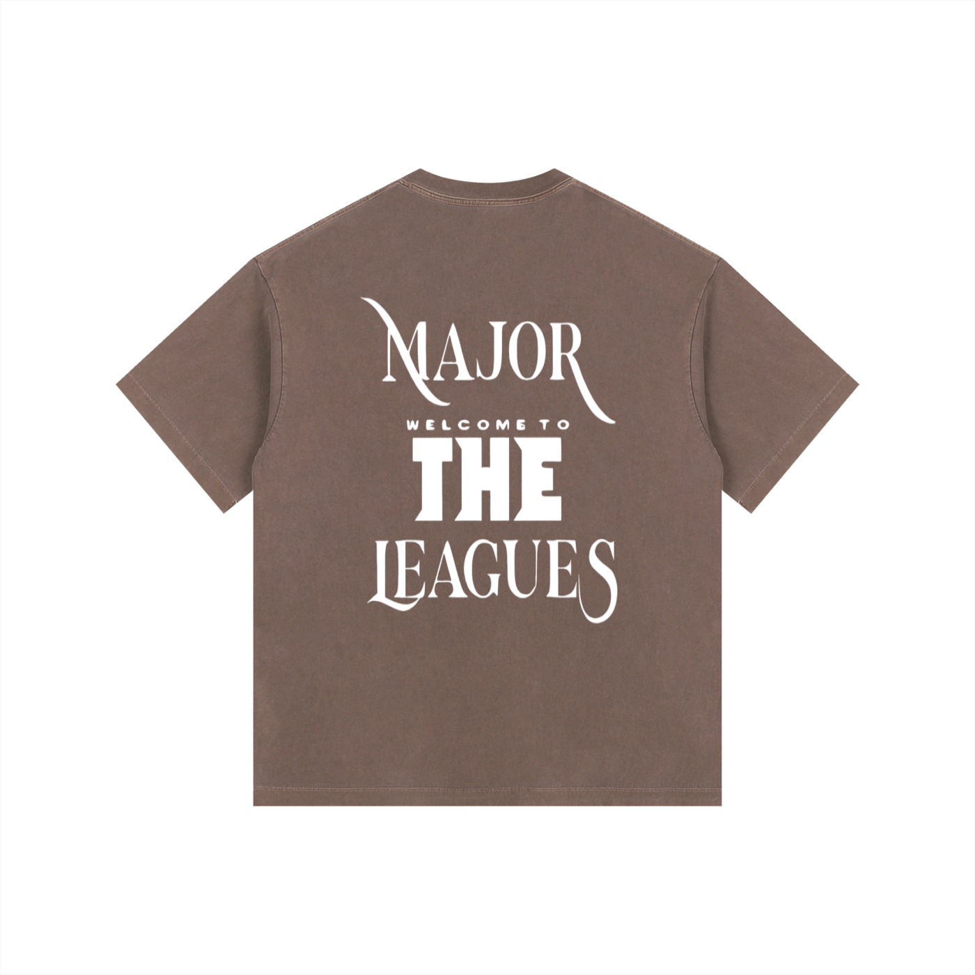 Vintage Washed Oversized Cotton "WELL OFF" T-Shirt