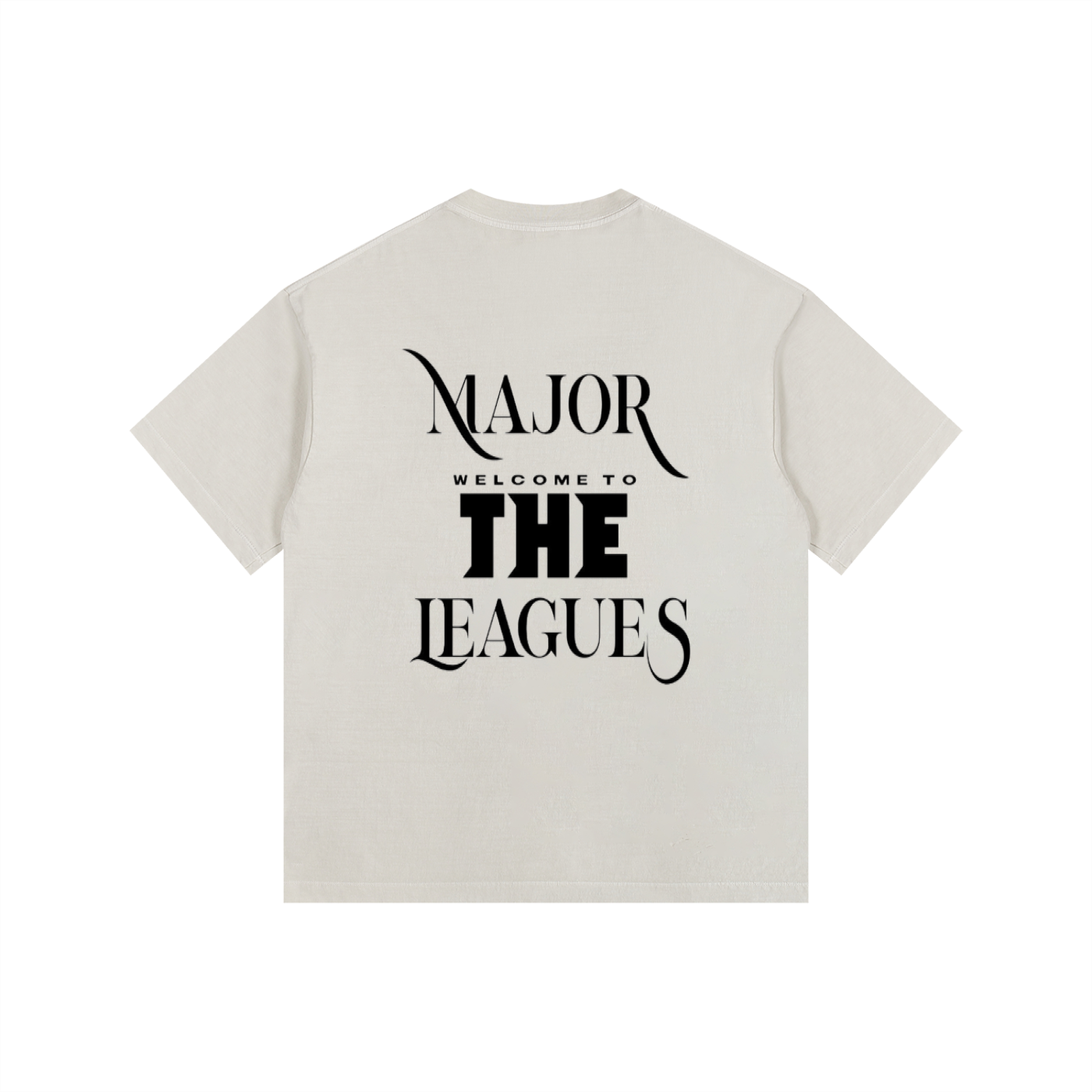 Vintage Washed Oversized Cotton "WELL OFF" T-Shirt