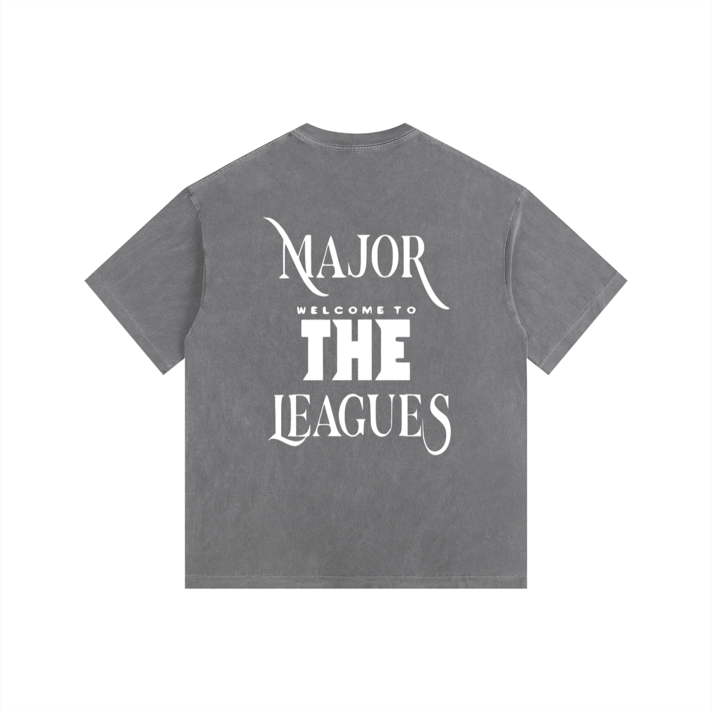 Vintage Washed Oversized Cotton "WELL OFF" T-Shirt