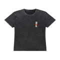 Womens Vintage Wash Drop Shoulder "WELL OFF" T-shirt