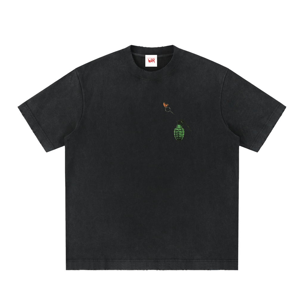 Heavyweight Vintage Washed Frayed T-Shirt