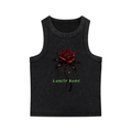 Womens Snow Washed "Lonely Rose" Tank Top