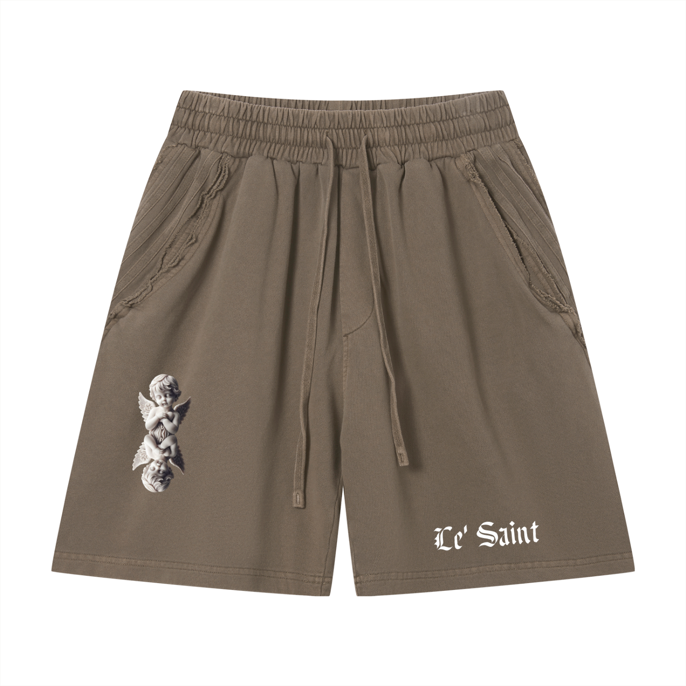 Vintage Wash Raw Edge "Le'Saint" Shorts