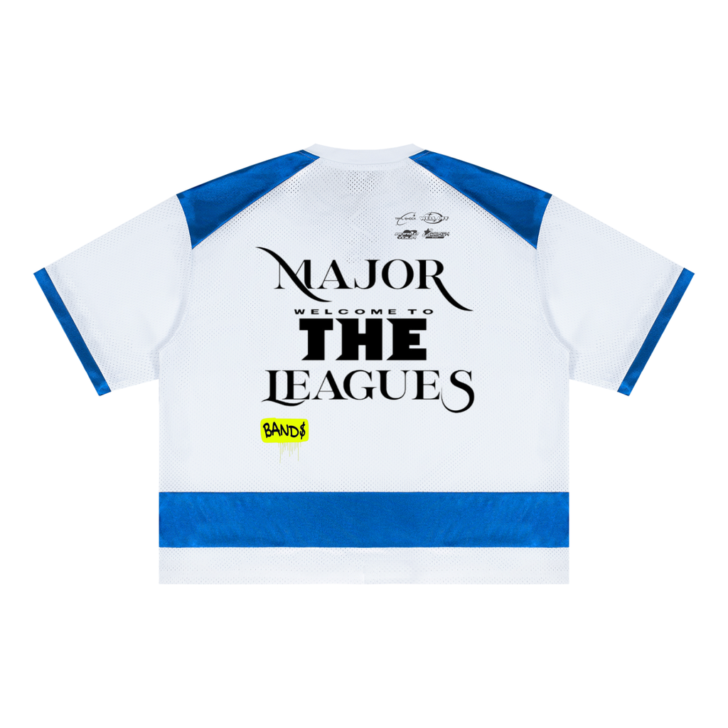 Unisex Raglan Sleeve WELL OFF  Mesh Boxy T-Shirt