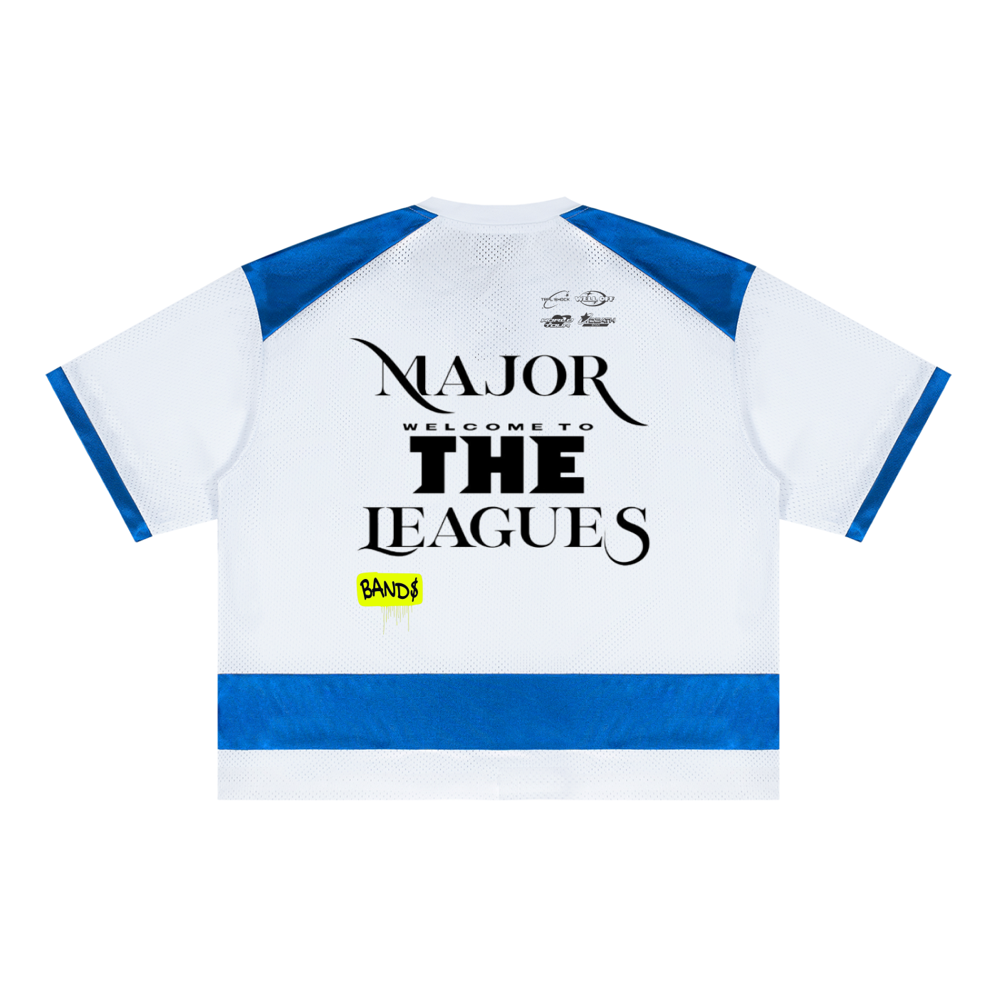 Unisex Raglan Sleeve WELL OFF  Mesh Boxy T-Shirt