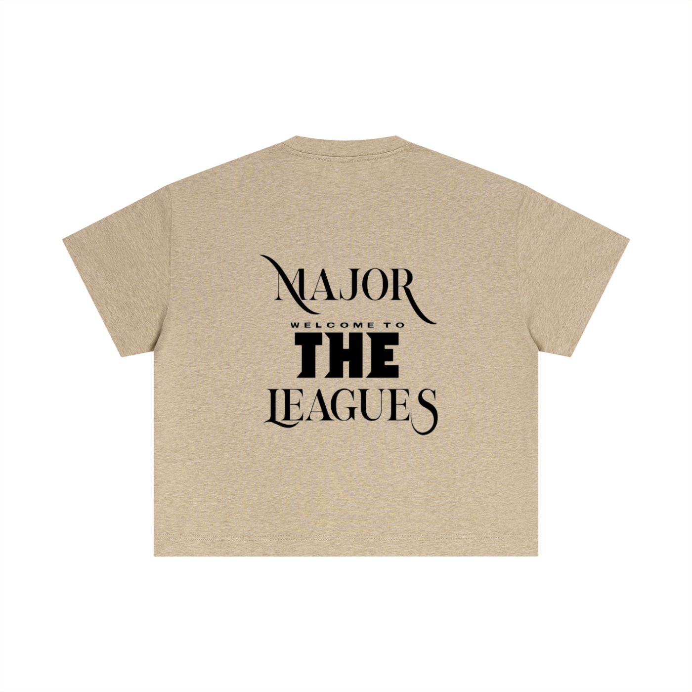 Essential Cotton Boxy "WELL OFF "T-Shirt