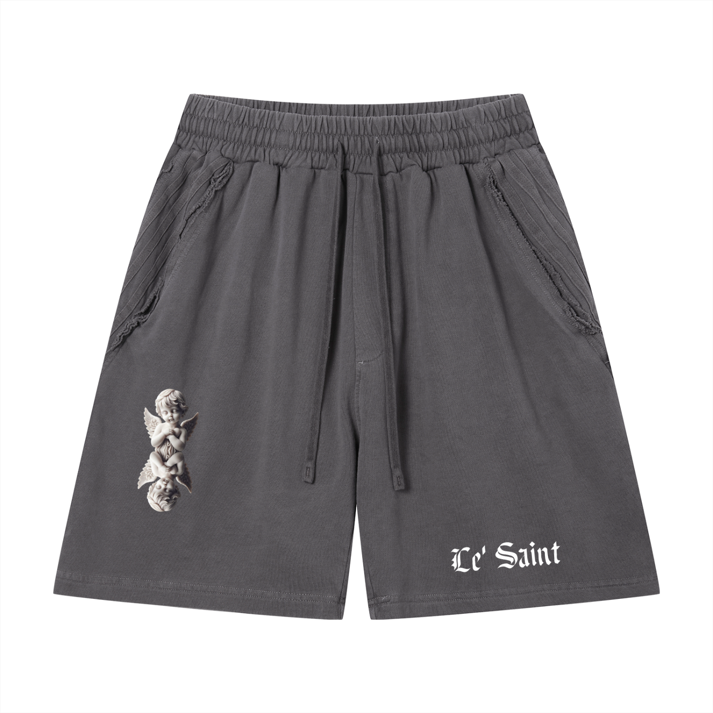 Vintage Wash Raw Edge "Le'Saint" Shorts