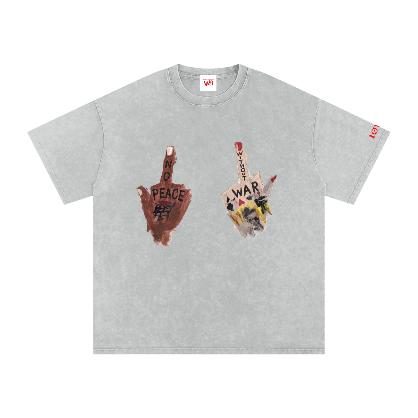 Snow Washed Oversized Cotton T-Shirt