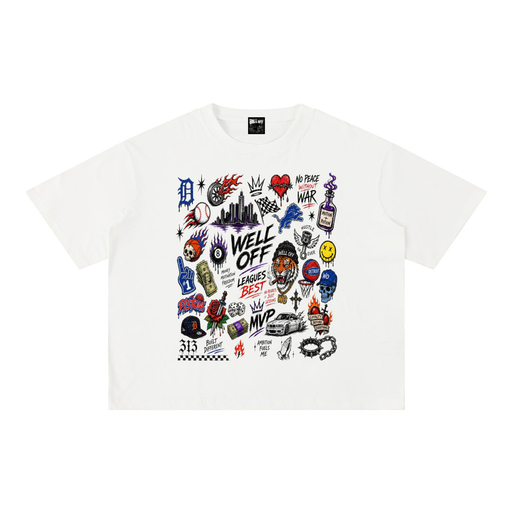 Mineral Wash Boxy Cotton T-Shirt