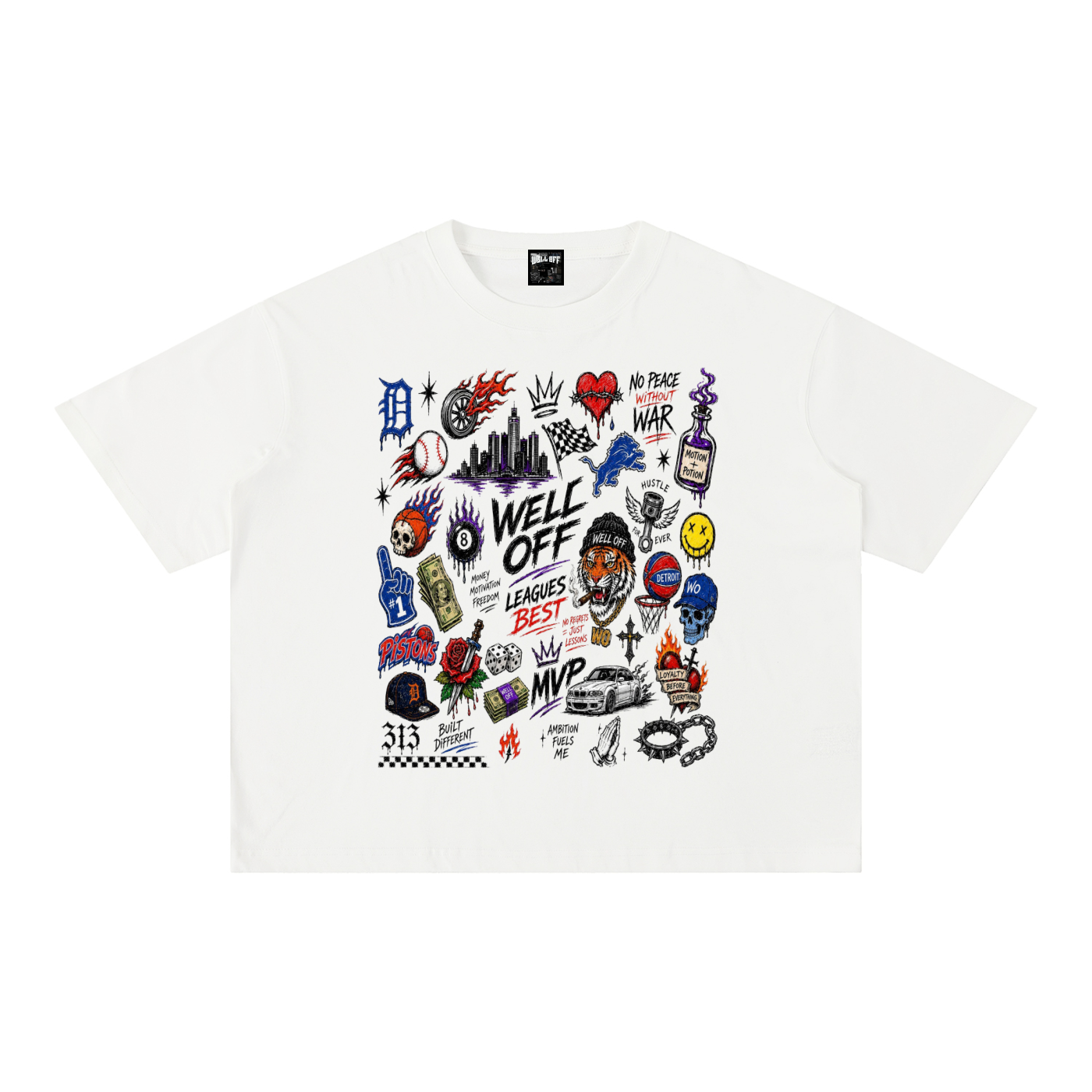 Mineral Wash Boxy Cotton T-Shirt