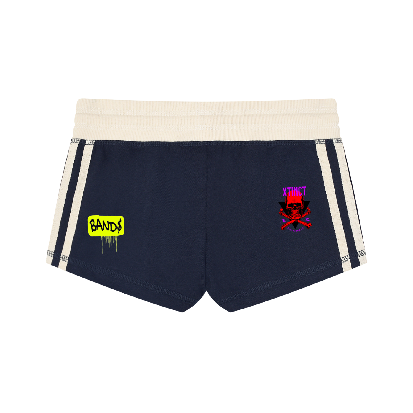 Women's Contrast Stripe Track "WELL OFF Collab" Shorts