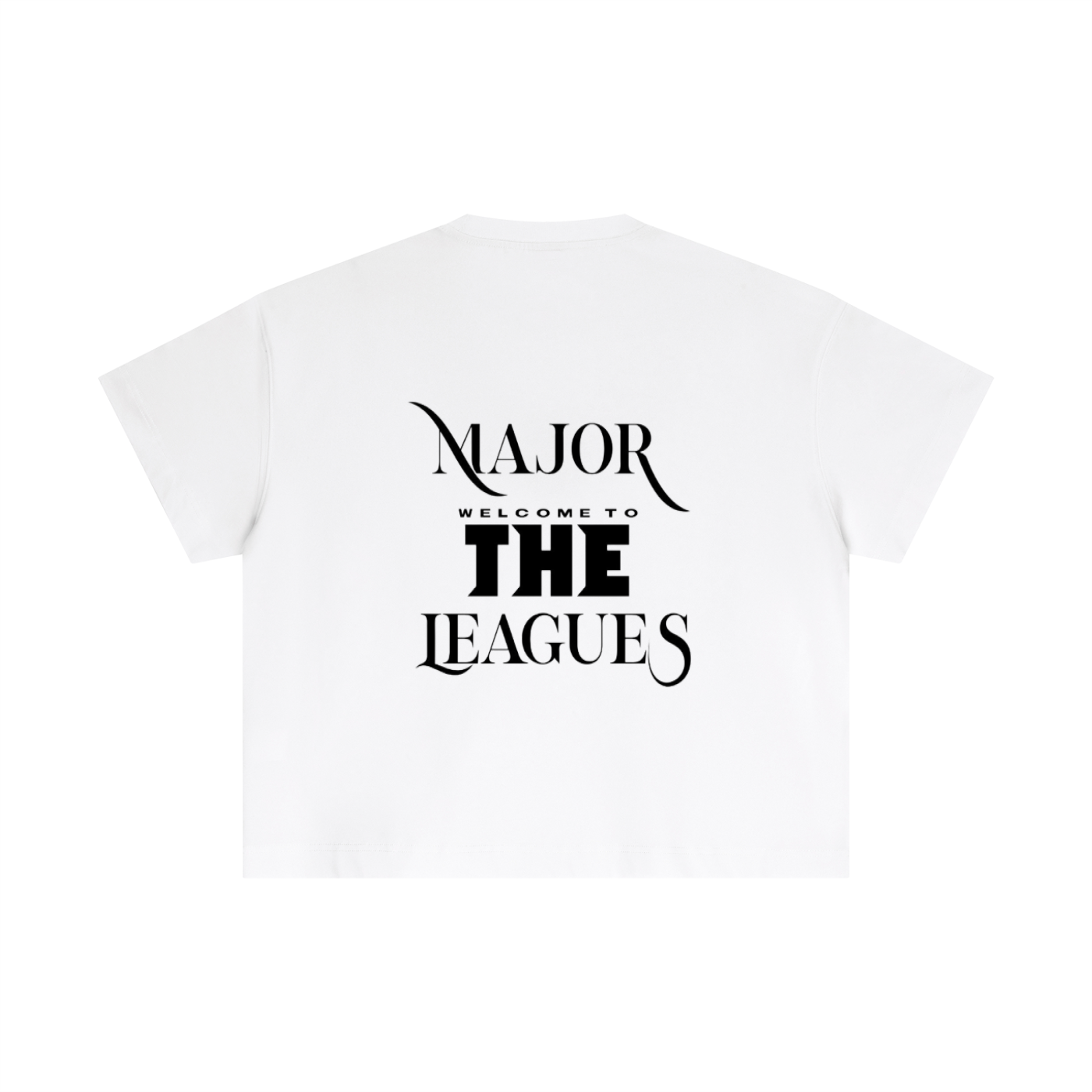 Essential Cotton Boxy "WELL OFF "T-Shirt