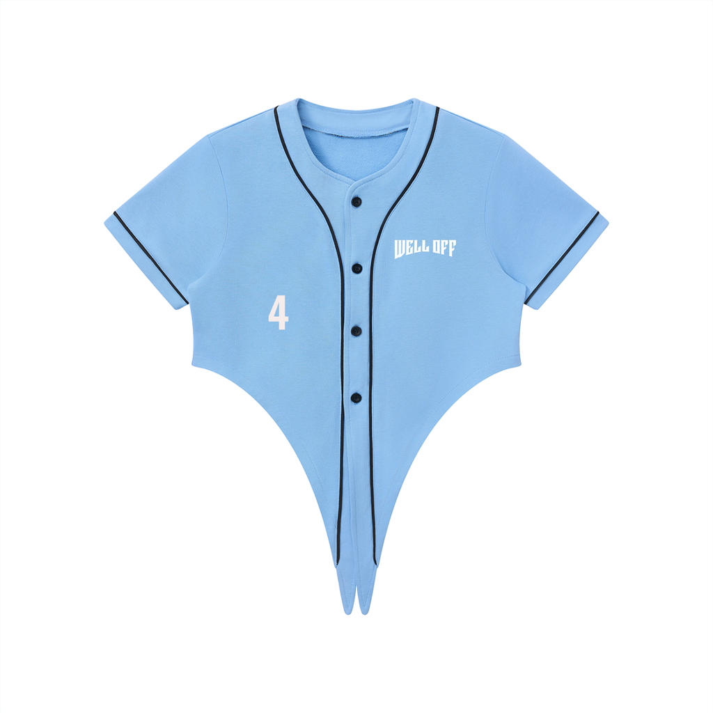 Women's WELL OFF Piping Baseball Jersey