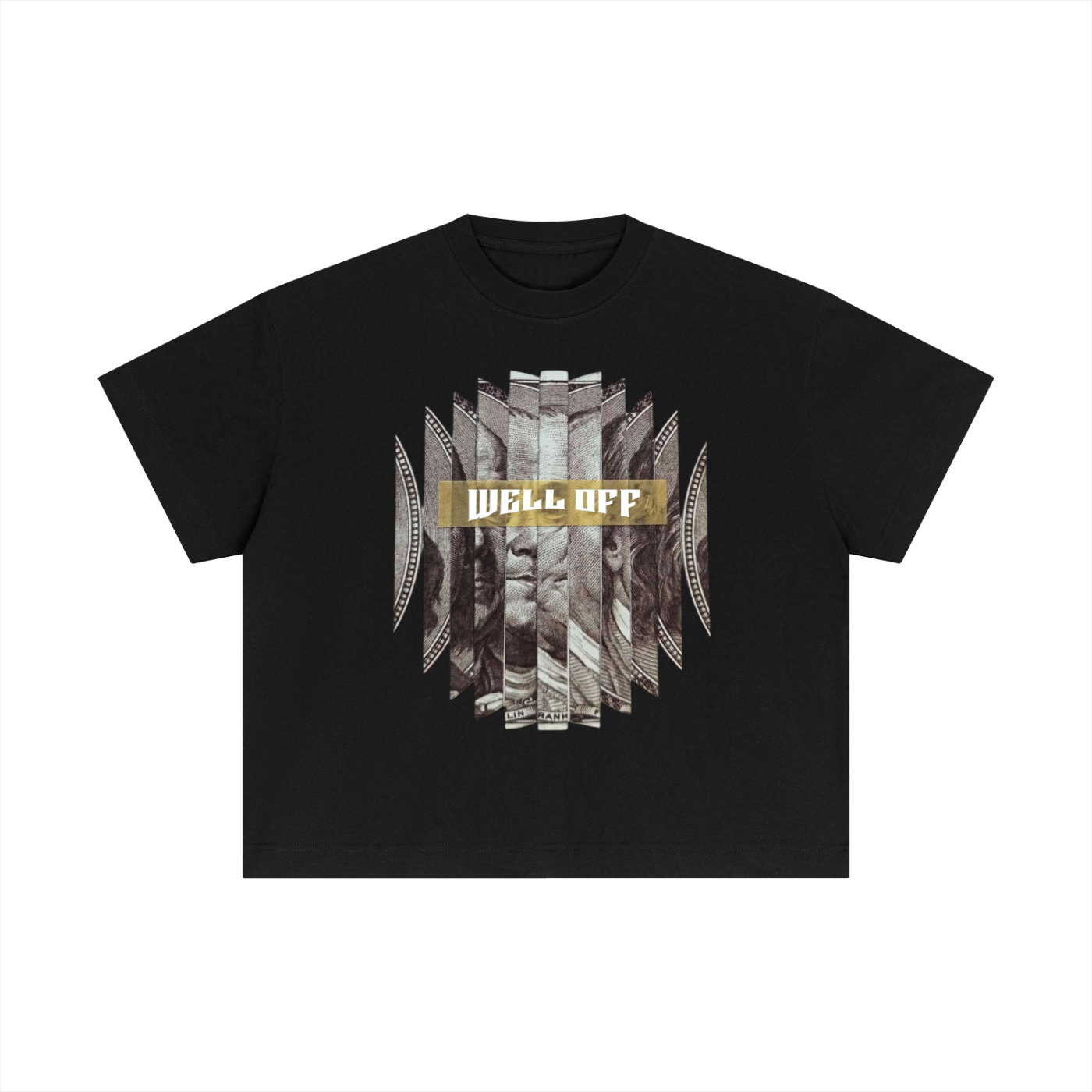Essential Cotton Boxy "WELL OFF "T-Shirt