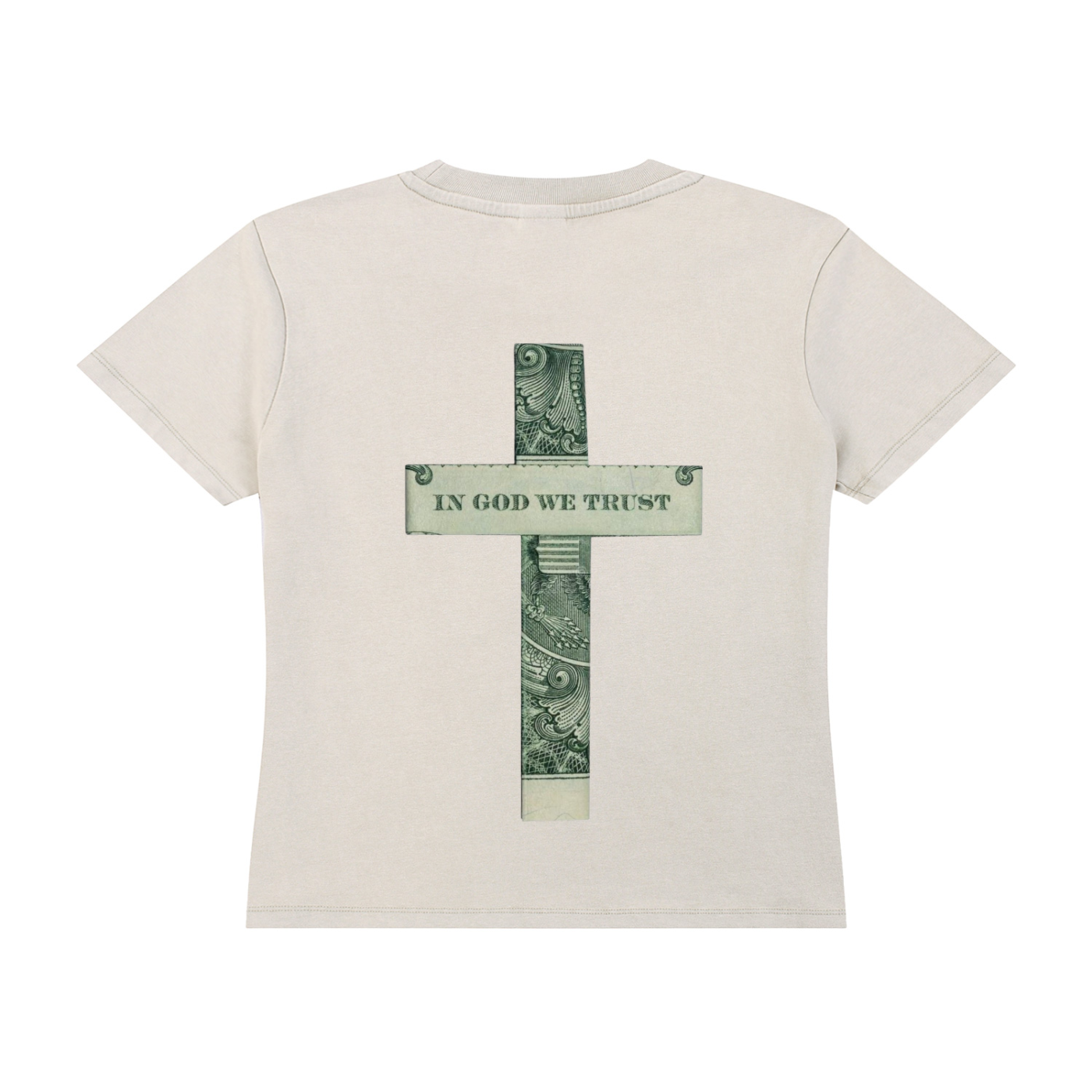 Womens Vintage Wash Drop Shoulder "WELL OFF" T-shirt