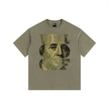 Vintage Washed Oversized Cotton "WELL OFF" T-Shirt