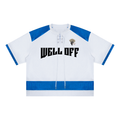 Unisex Raglan Sleeve WELL OFF  Mesh Boxy T-Shirt