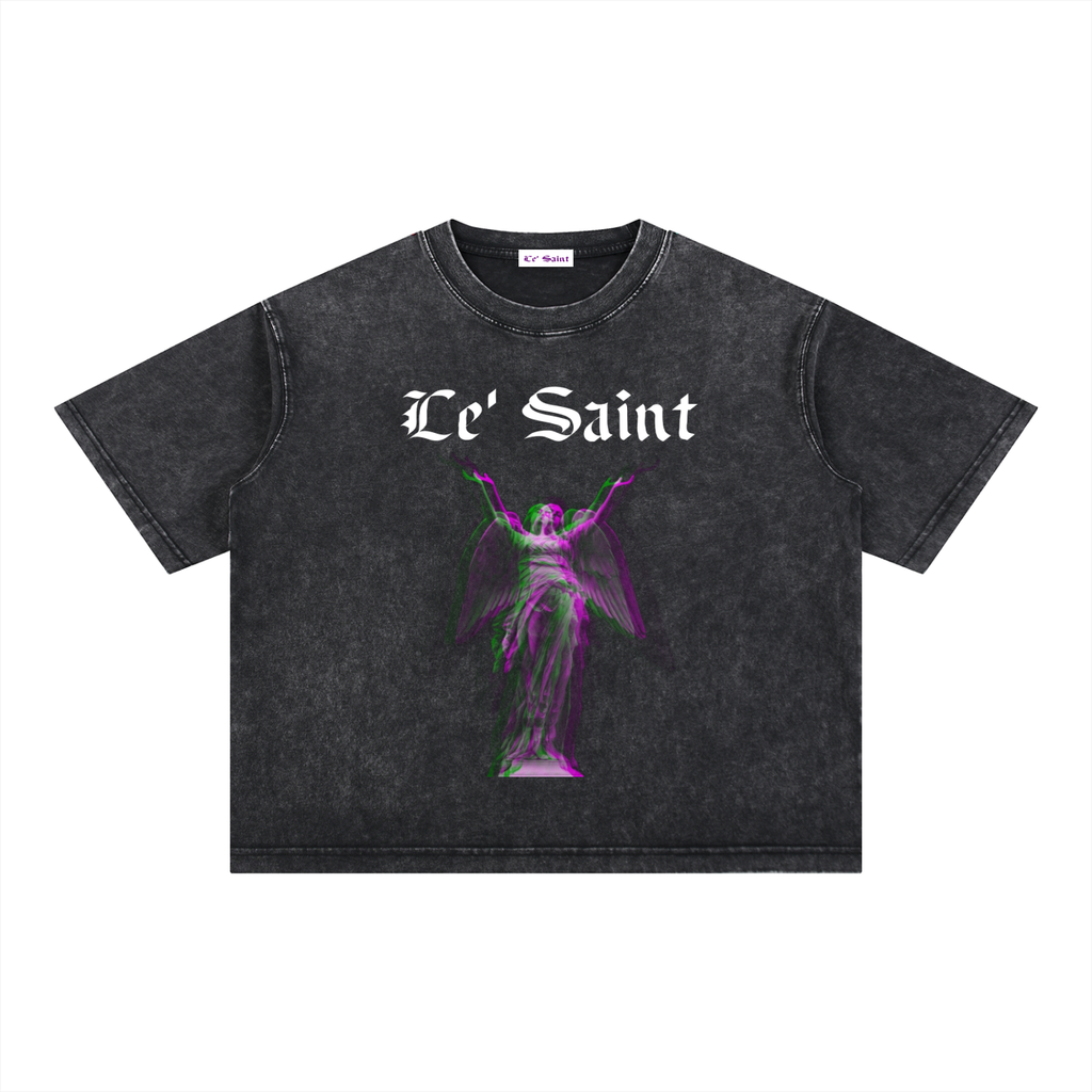 Mineral Wash Boxy Cotton T-Shirt